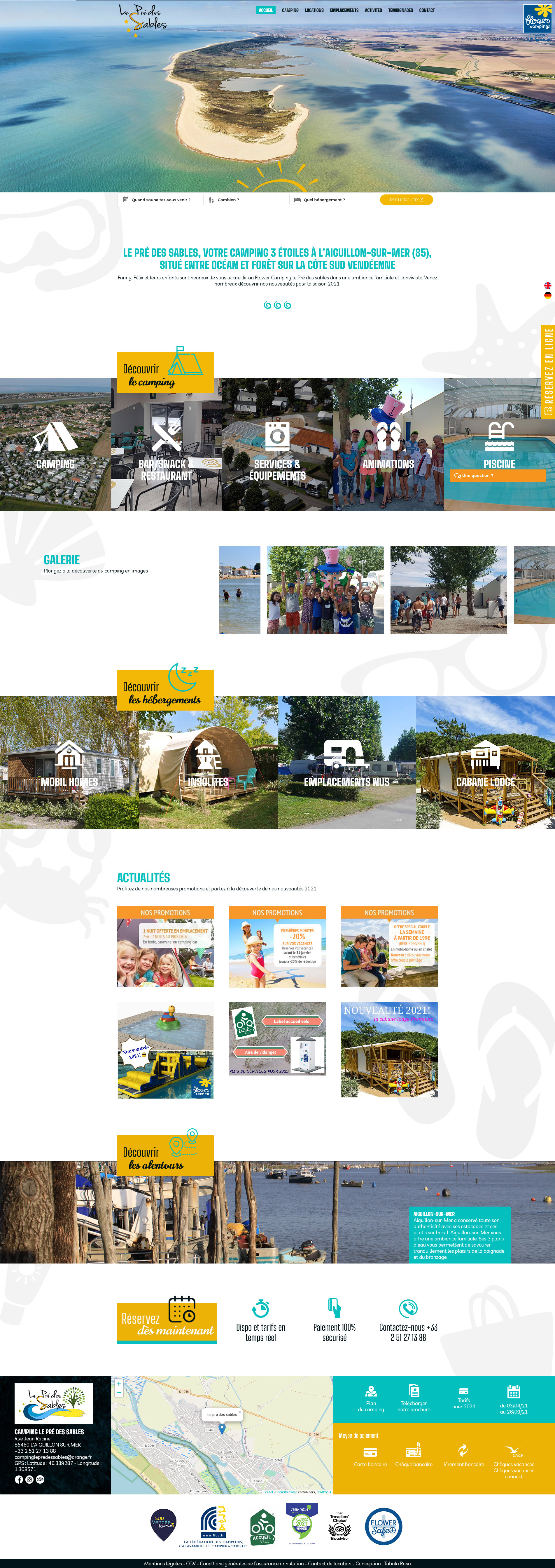 Camping le Pré des sables